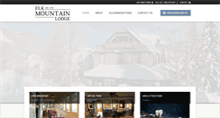 Desktop Screenshot of elkmountainlodge.com